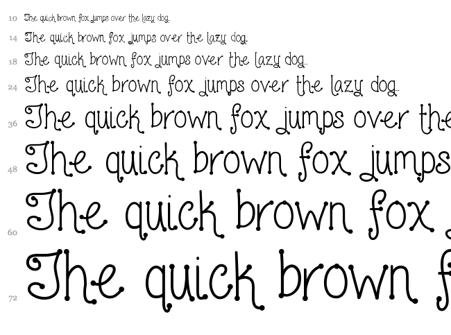 Love and laughter font waterfall